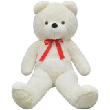 XXL Soft Plush Teddy Bear Toy White 85 cm - Front View