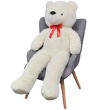 XXL Soft Plush Teddy Bear Toy White 85 cm - Top-Down View