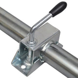 48 mm Jockey Wheel with 2 Support Tubes & 3 Split Clamps - Rear View