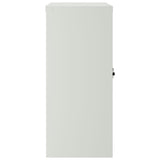 Office Cabinet with 2 Doors Grey 90 cm Steel - Top-Down View