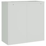 Office Cabinet with 2 Doors Grey 90 cm Steel