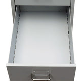 File Cabinet with 5 Drawers Grey 68.5 cm Steel - 45-Degree Angle