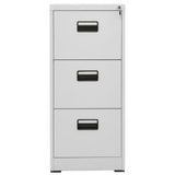 Filing Cabinet Light Grey 46x62x102.5 cm Steel