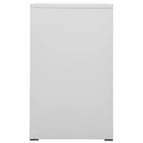 Filing Cabinet Light Grey 46x62x102.5 cm Steel - Top-Down View