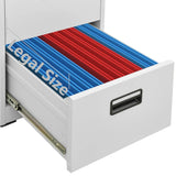 Filing Cabinet Light Grey 46x62x102.5 cm Steel - Extra Image