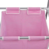 2-Section Laundry Sorter Hamper with a Top Shelf for Drying - Top-Down View