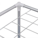 2-Section Laundry Sorter Hamper with a Top Shelf for Drying - 45-Degree Angle