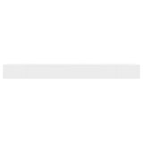White MDF Floating Wall Display Shelf 1 Drawer Book/DVD Storage - Top-Down View