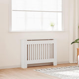 White Radiator Cover Heating Cabinet 112 cm Engineered Wood