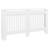 White Radiator Cover Heating Cabinet 152 cm Engineered Wood