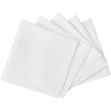 Dinner Napkins 100 pcs White 50 x 50 cm - Front View
