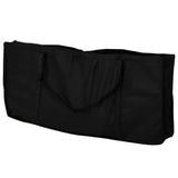 Folding Manicure Nail Table with Castors Black - 45-Degree Angle