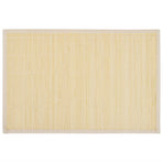6 Bamboo Placemats 30 x 45 cm Natural