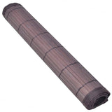 6 Bamboo Placemats 30 x 45 cm Dark Brown - Side View