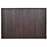 Bamboo Bath Mat 60 x 90 cm Dark Brown