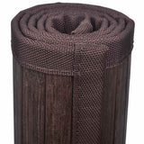 Bamboo Bath Mat 60 x 90 cm Dark Brown