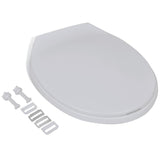 Soft-close Toilet Seat White Oval - Front View
