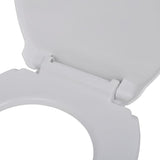 Soft-close Toilet Seat White Oval - Top-Down View