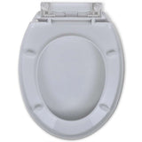 Soft-close Toilet Seat White Oval - 45-Degree Angle