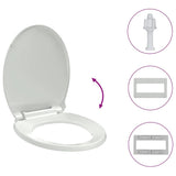 Soft-close Toilet Seat White Oval