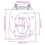 Soft-close Toilet Seat White Oval - Low Angle
