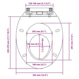 Soft-close Toilet Seat White Oval