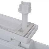 White Soft-close Toilet Seat Square - Rear View