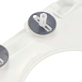 Soft-close Toilet Seat with Quick-release Design White Square - Extra Image