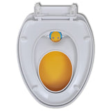 White & Yellow Soft-close Toilet Seat Adults/Children - Extra Image