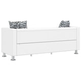 Sofa 3-Seater Artificial Leather White