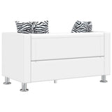 Sofa 2-Seater Artificial Leather White