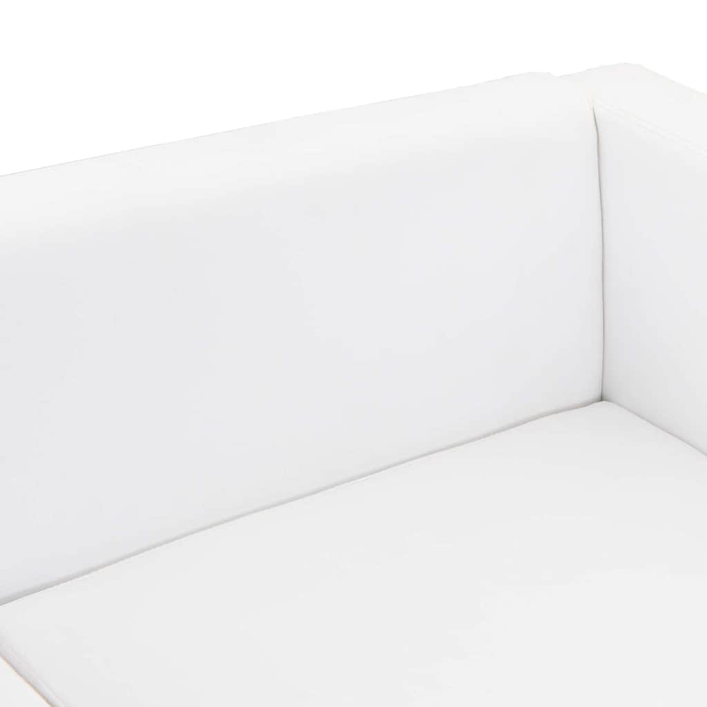 Sofa 2-Seater Artificial Leather White