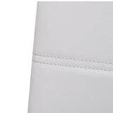 Cantilever Dining Chairs 2 pcs White Faux Leather