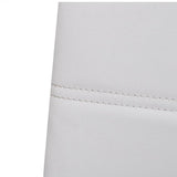 Cantilever Dining Chairs 4 pcs White Faux Leather