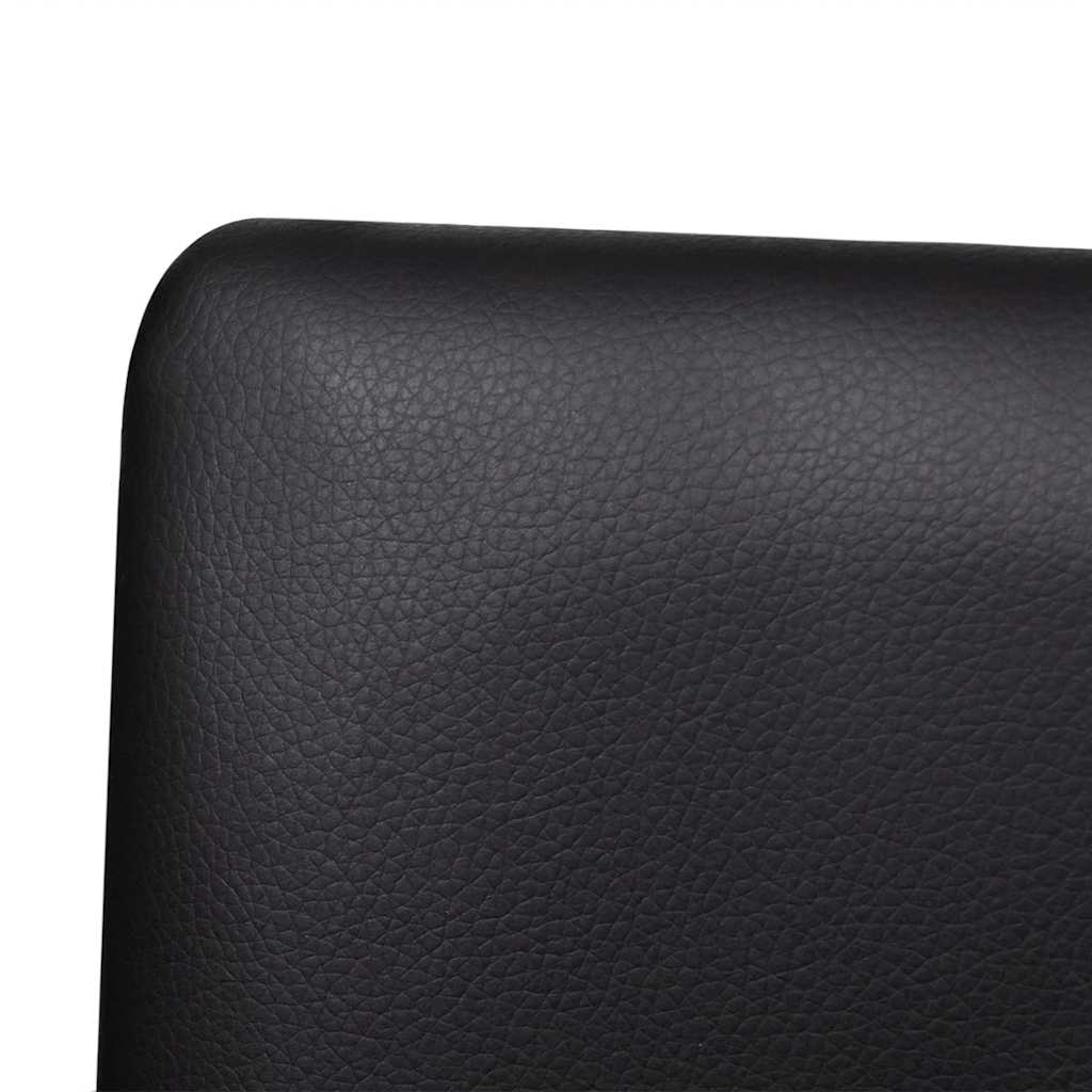 Cantilever Dining Chairs 2 pcs Black Faux Leather