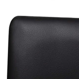 Cantilever Dining Chairs 2 pcs Black Faux Leather