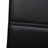 Cantilever Dining Chairs 4 pcs Black Faux Leather - Rear View