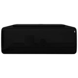 Ceramic Bathroom Sink Basin Faucet /Overflow Hole Black Square