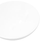 Ceramic Bathroom Sink Basin White Round - Side View
