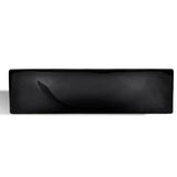 Ceramic Bathroom Sink Basin with Faucet Hole Black - Side View
