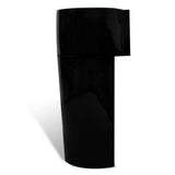 Ceramic Stand Bathroom Sink Basin Faucet/Overflow Hole Black Round - Rear View