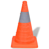 5 Pop-up Traffic Cones 42 cm - Side View