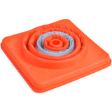 5 Pop-up Traffic Cones 42 cm - Top-Down View