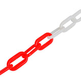 Chain Post Set with 10 m Plastic Chain - Side View