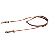 Leather Flash Bridle with Reins and Bit Brown Cob - 45-Degree Angle