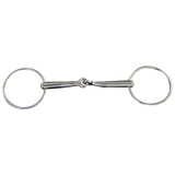 Leather Flash Bridle with Reins and Bit Brown Cob - Low Angle