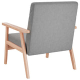 Armchair Light Grey Fabric