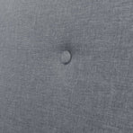 2-Seater Sofa Fabric Light Grey