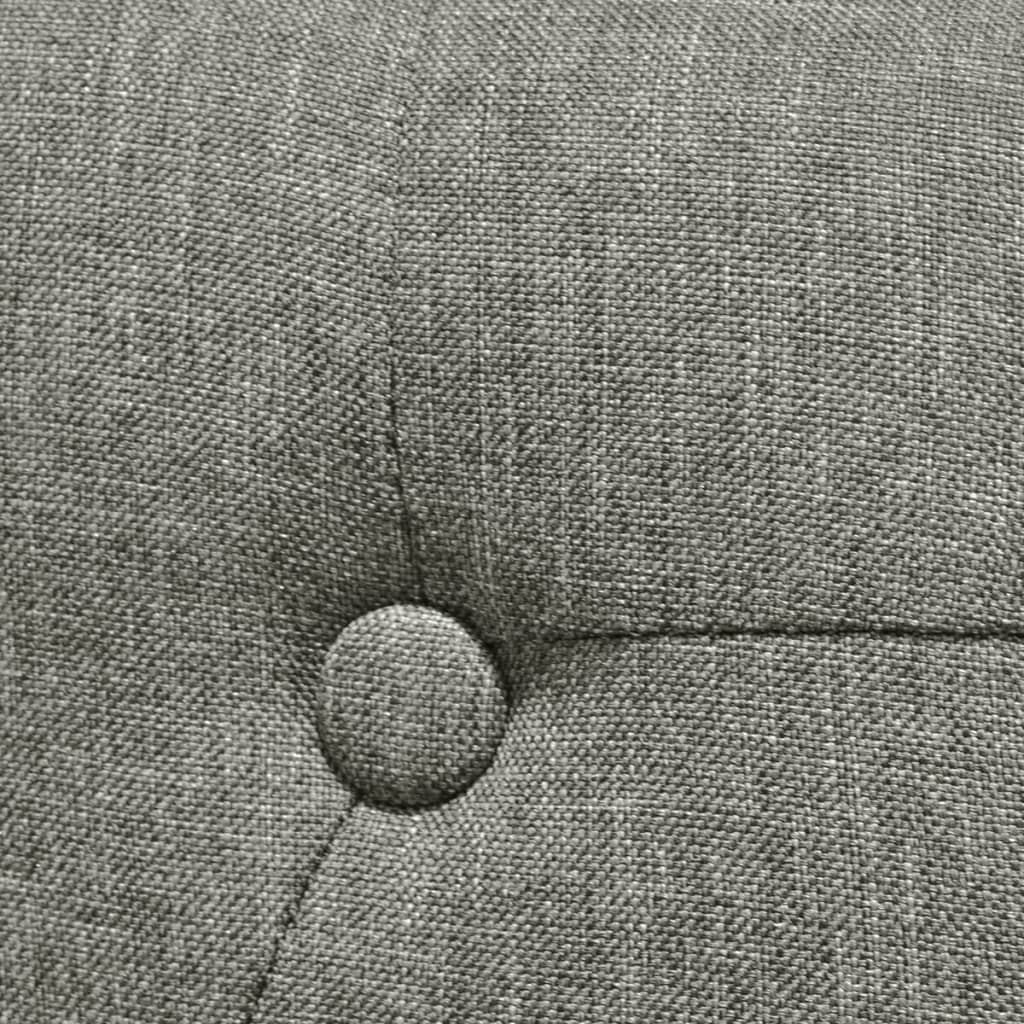 Dining Chairs 2 pcs Grey Fabric