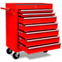 Red Workshop Tool Trolley 7 Drawers